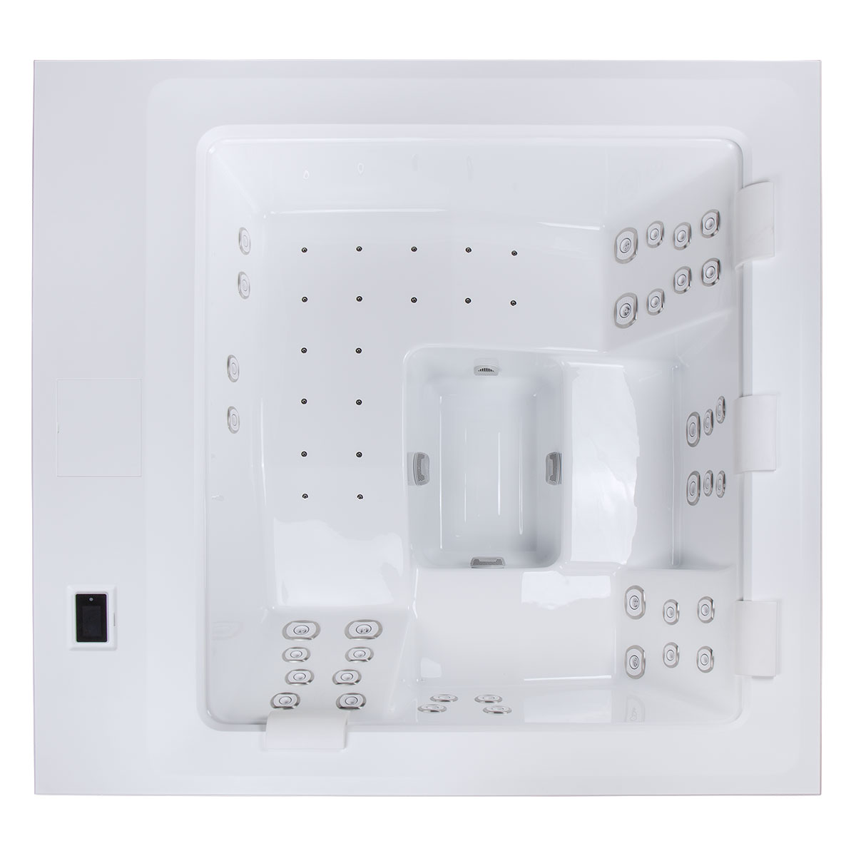 Dabassy Edge Premier Infinity spabad med overløbsdesign og 5 pladser