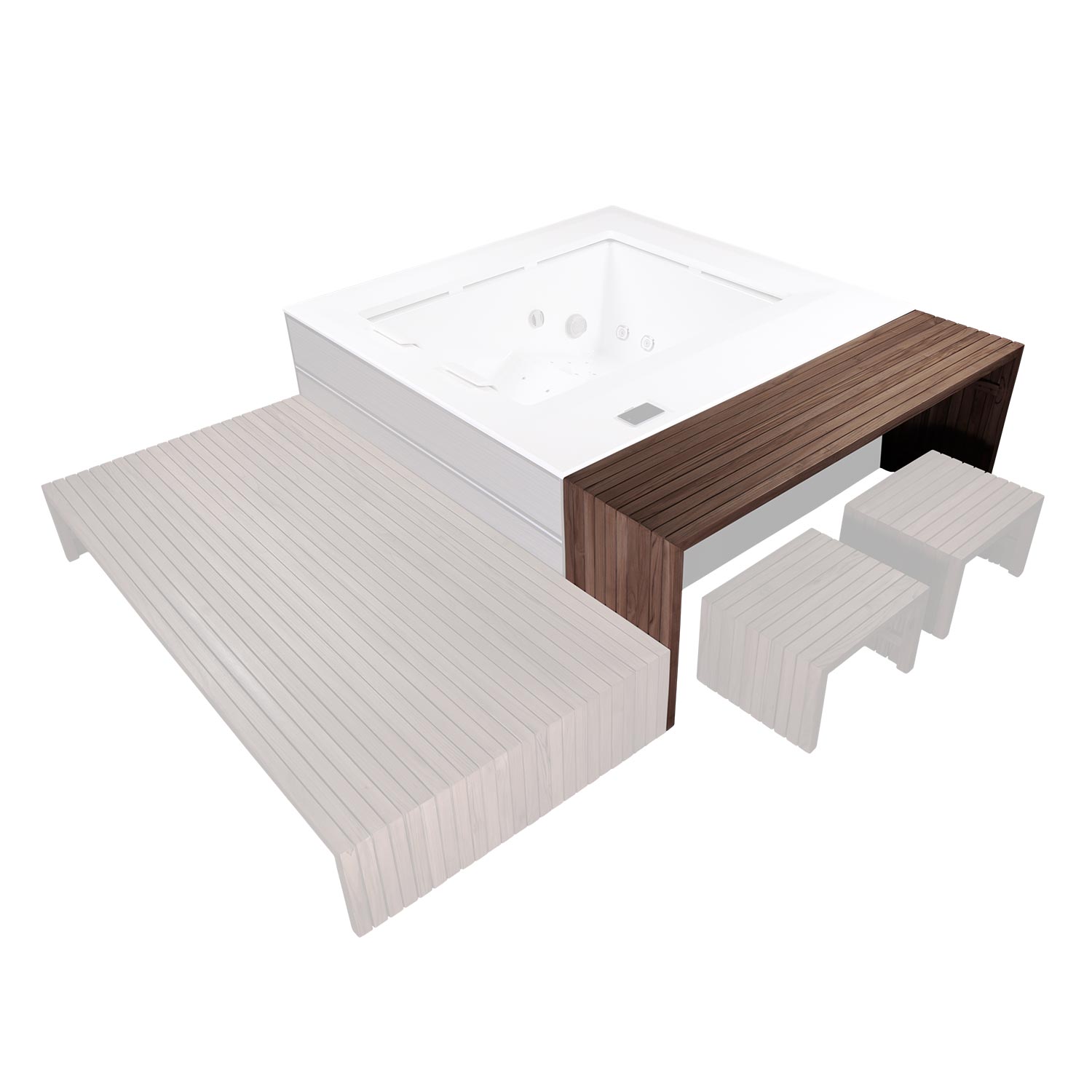 Dabassy Select Table premium loungebord i varmebehandlet asketræ