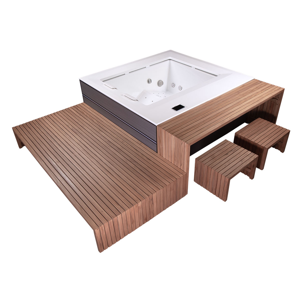 Dabassy Select Furniture Set loungesæt i varmebehandlet asketræ