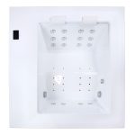 Dabassy Edge Select Infinity spabad med overløbsdesign fra Wellis